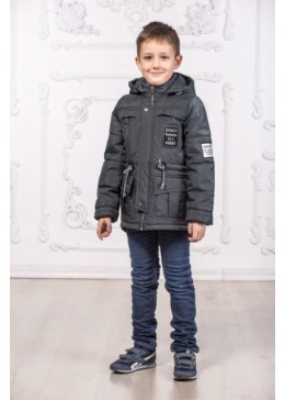 Happy Family демисезонная куртка для мальчика Time серый